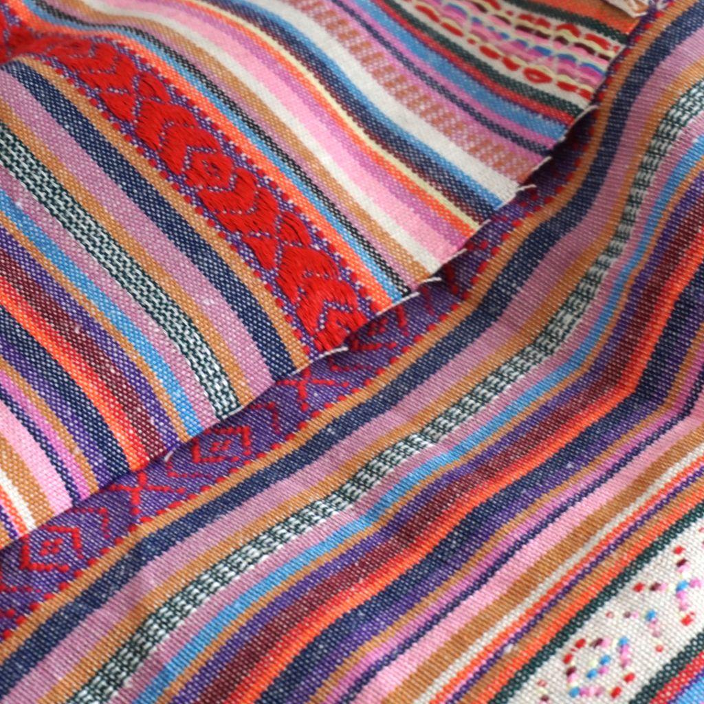 Dekostoff Jacquard Webstreifen Webmuster bunt